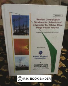 Tender Document Hard Binding